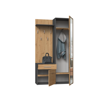 Garderoba Duo DUO ANTRACYT ARTISAN