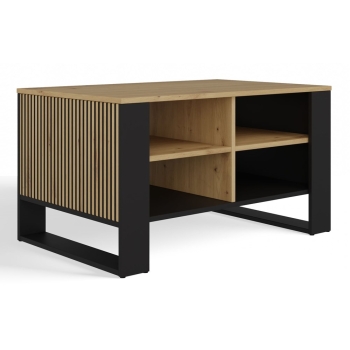 Ława Modern 4P SLIM DĄB ARTISAN CZARNY