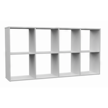 Regał Malax 2X4 BIAŁY