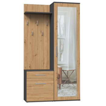 Garderoba Duo DUO ANTRACYT ARTISAN